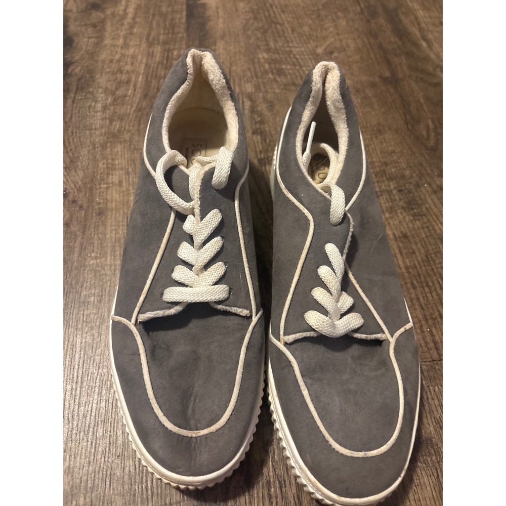 Soul Naturalizer Mens Grey Low Top Lace Up Platform Sneakers Shoes Size 10M